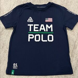 Polo by Ralph Lauren Navy Team Polo Kids Tee